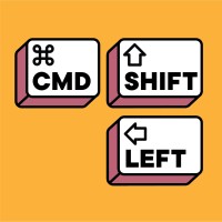 Command+Shift+Left